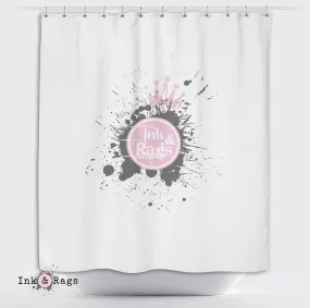 1nk Custom Shower Curtains and Optional Bath Mats