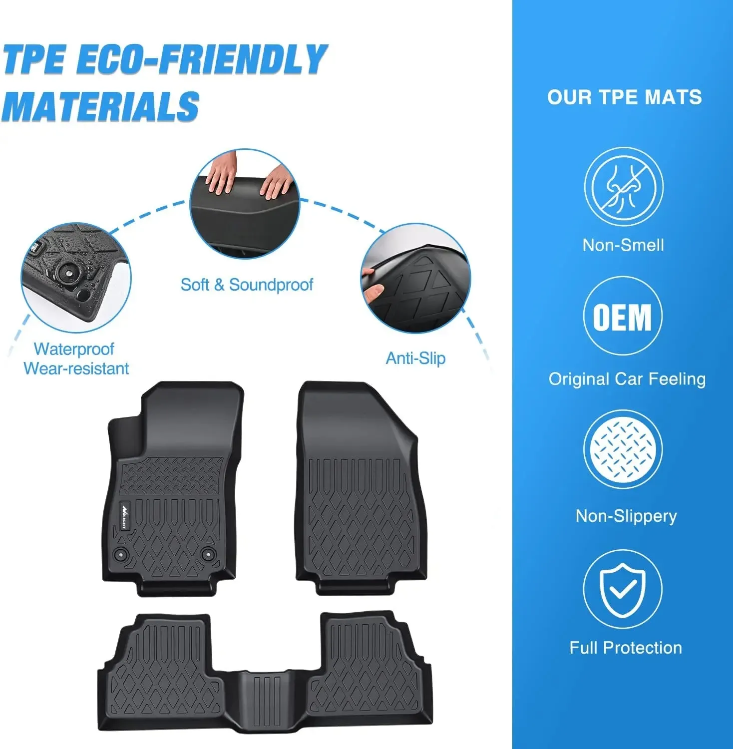 2014-2023 Chevy Trax 2013-2023 Buick Encore TPE Floor Mats