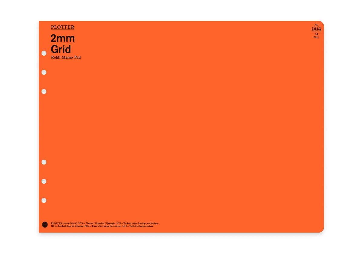 2mm Grid 40 sheets 2 books PLT0004 (A4 Size)