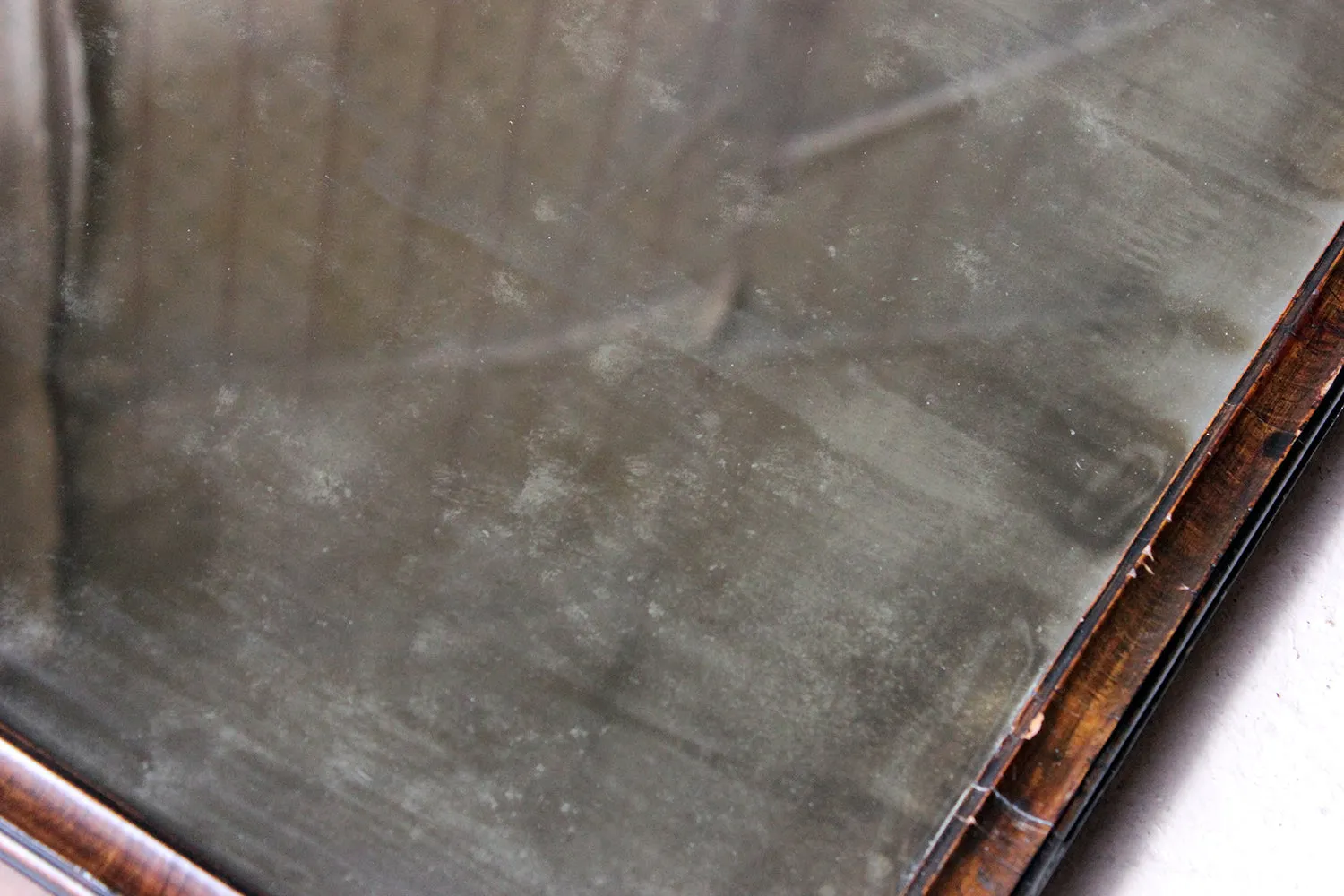 A George III Period Walnut Cushion Framed Rectangular Wall Mirror c.1800
