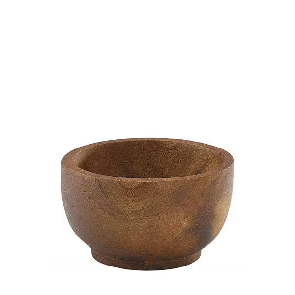 Acacia Wood Dip Pot 6cl/2oz- Pack 1