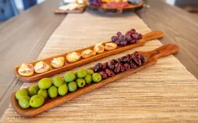 ACADIA WOOD APPETIZER TRAYS, 2 SIZES