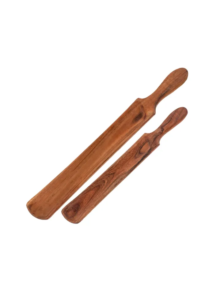 ACADIA WOOD APPETIZER TRAYS, 2 SIZES