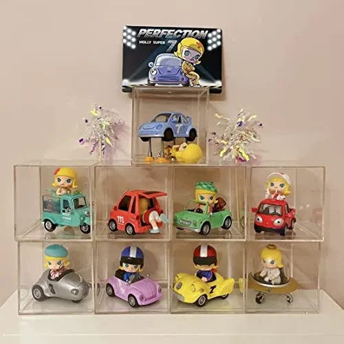 Acrylic Box Large Clear Acrylic Boxes with Lid Rectangle Display Boxes 4 Pieces Acrylic Graduation Gift Boxes Wedding Birthday Party Favor Acrylic Photo Storage Box