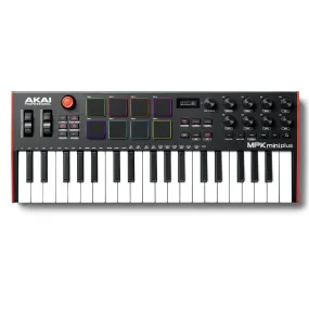Akai MPKMINIPLUS 37-Key Midi Controller, RGB Pads