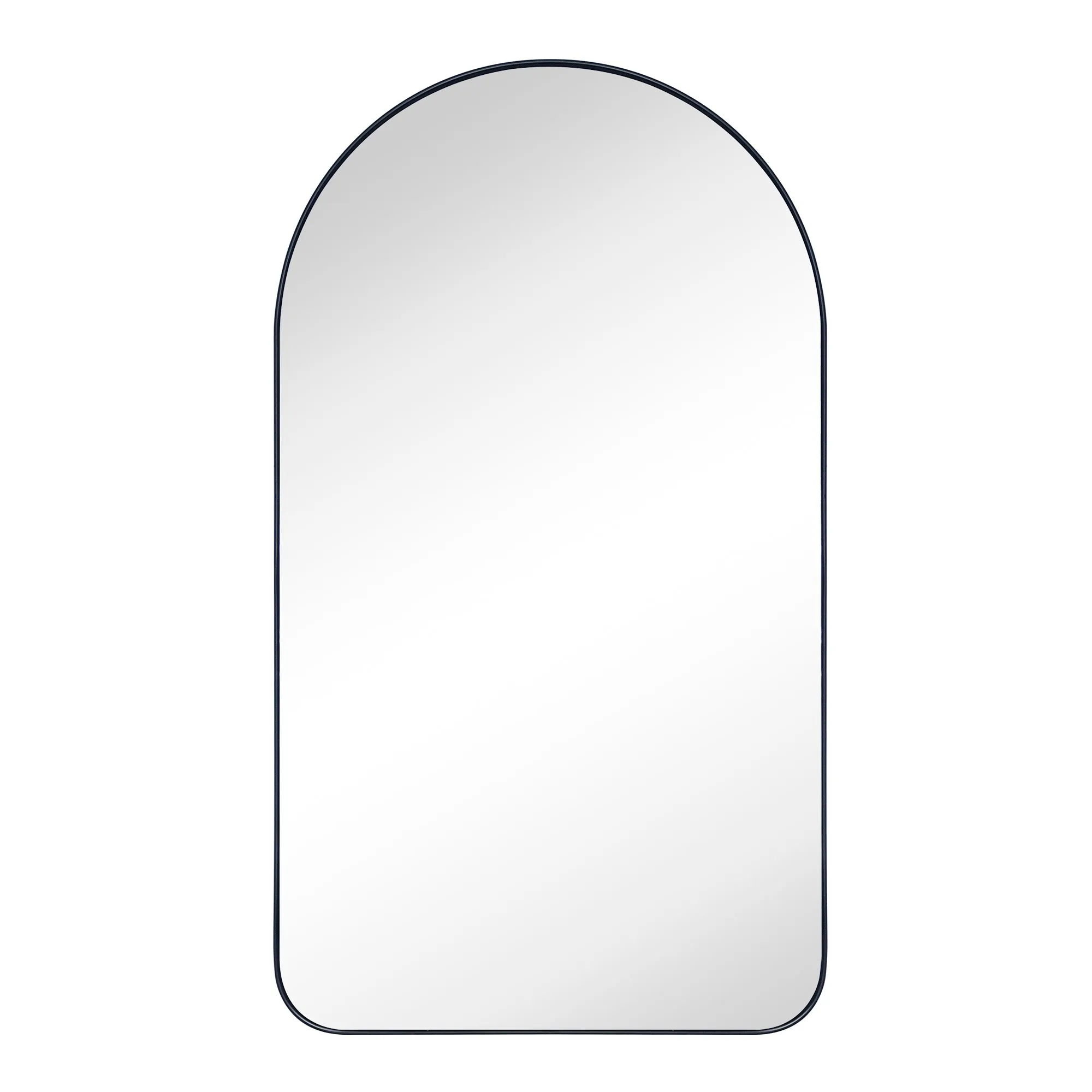 Aristes Arched Metal Framed Recessed Medicine Cabinet with Mirror for bathroom