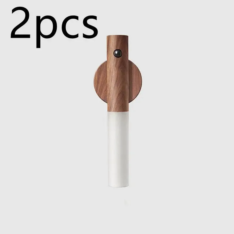 Auto LED USB Magnetic Wood Wireless Night Light Corridors Porch Auto LED Night Light