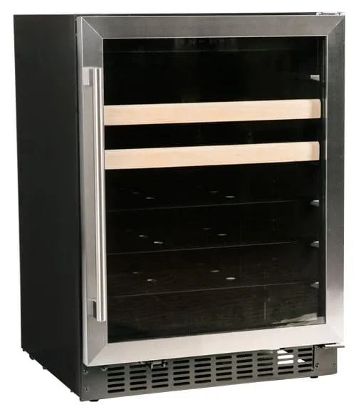 Azure Home Products A124BEVS Beverage Center 1.0 - 24" Glass Door W/ Stainless