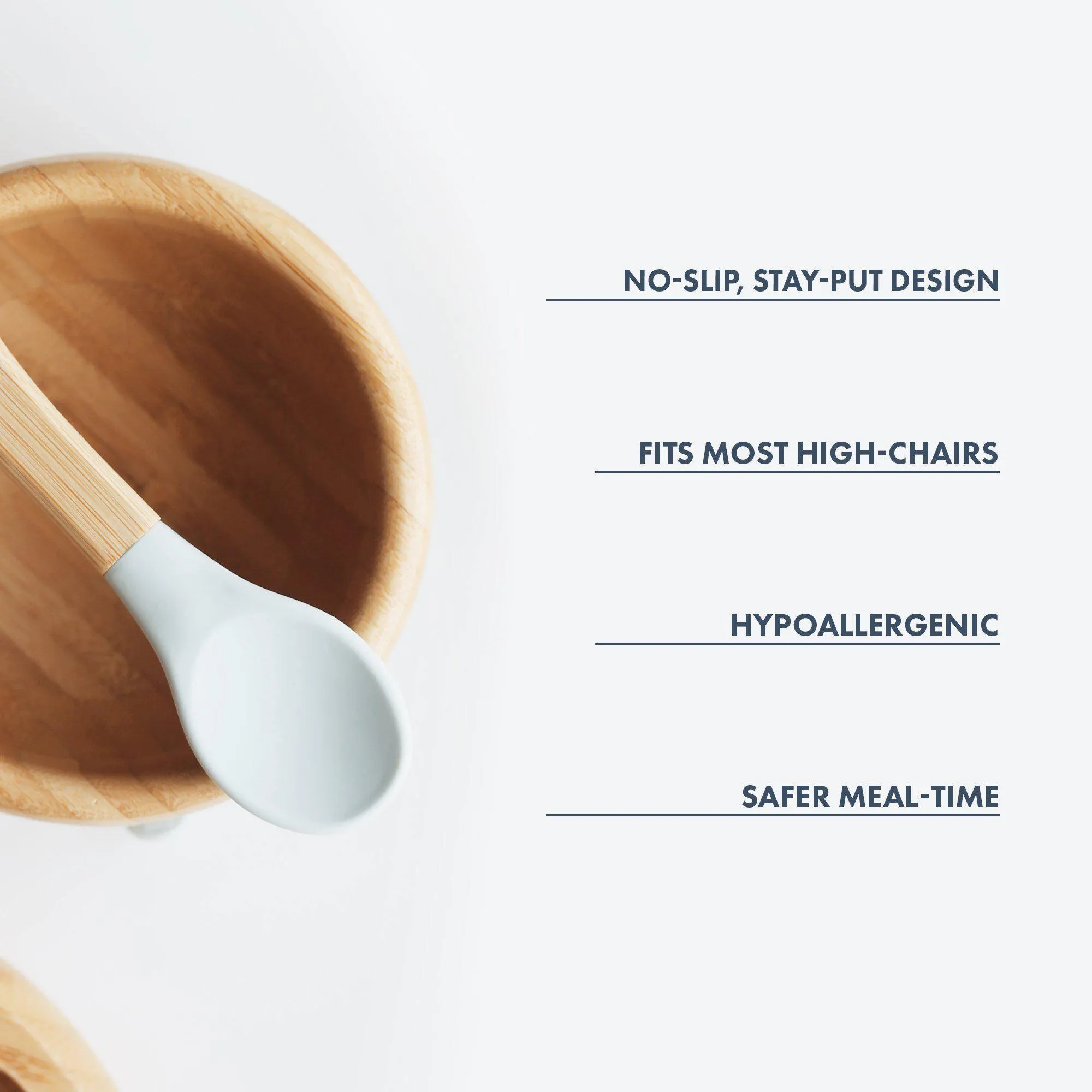 Baby Bowl   Spoon | Bamboo & Silicone