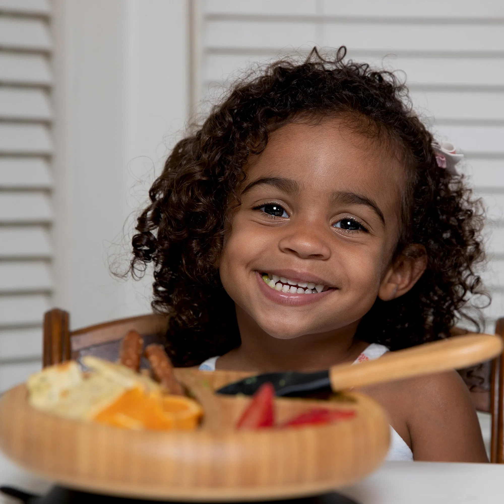 Baby Divided Plate   Spoon | Bamboo & Silicone
