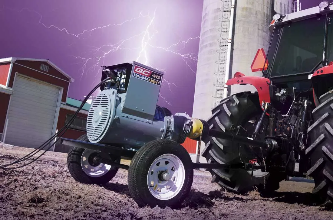 Baumalight  Generator PTO 4 Pole | Model Q Series | 12KW-113KW | 21HP-153HP | For Tractor