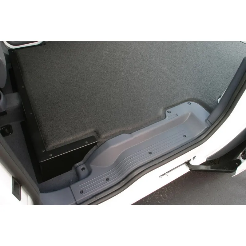 Bedrug VanTred Cargo Mats - Impact Protection - Non-Skid - Hook and Loop Fastener - Black - Ford Transit 2015-21 VTFT15M