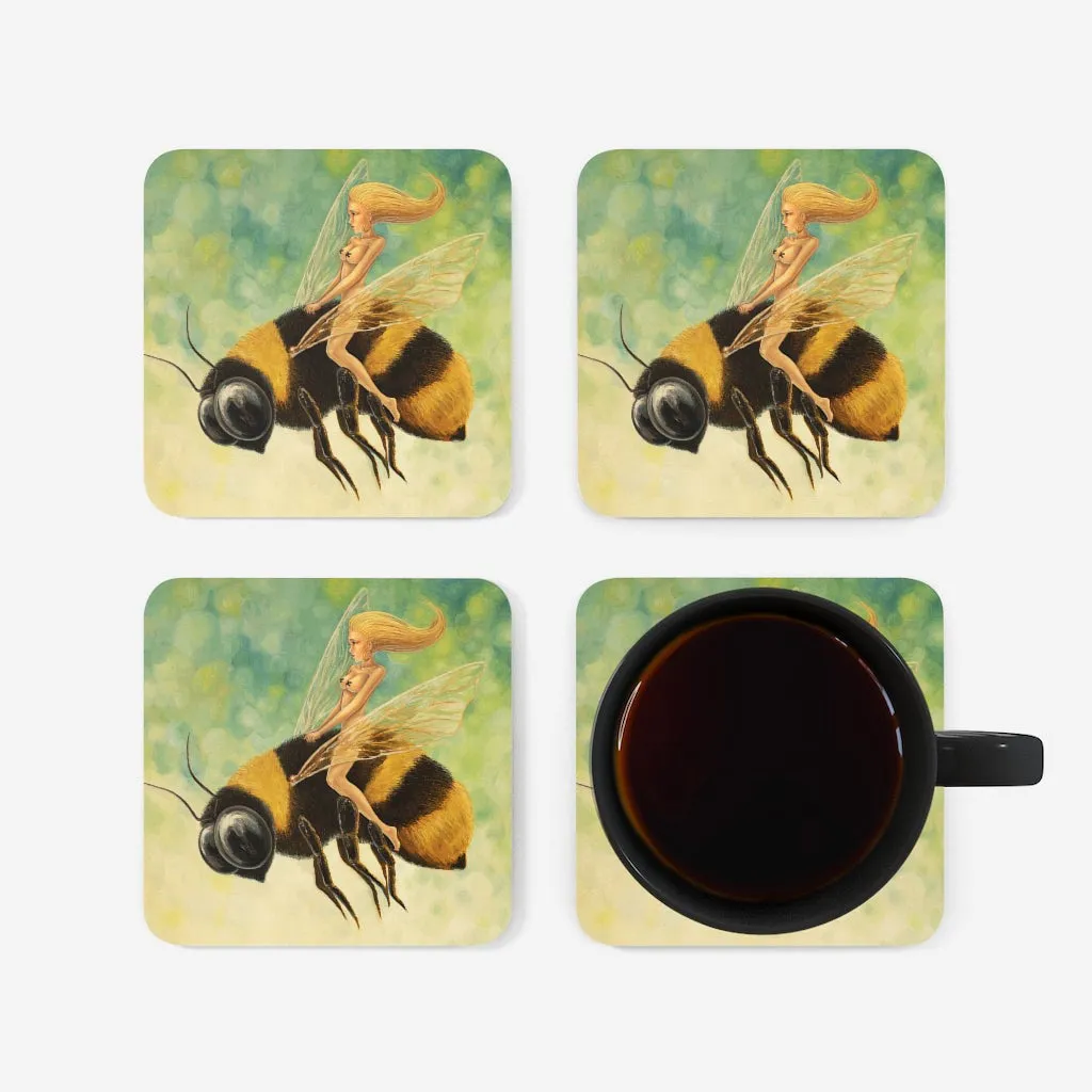 Bee Girl Coaster Set