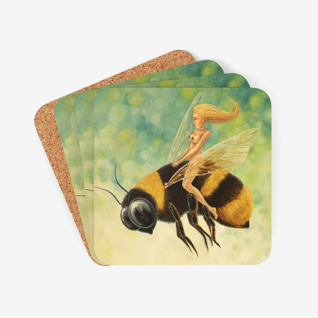 Bee Girl Coaster Set