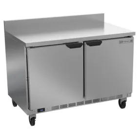 Beverage-Air WTF48AHC-FIP 48" Two Door Worktop Freezer with 4" Foamed In Place Backsplash