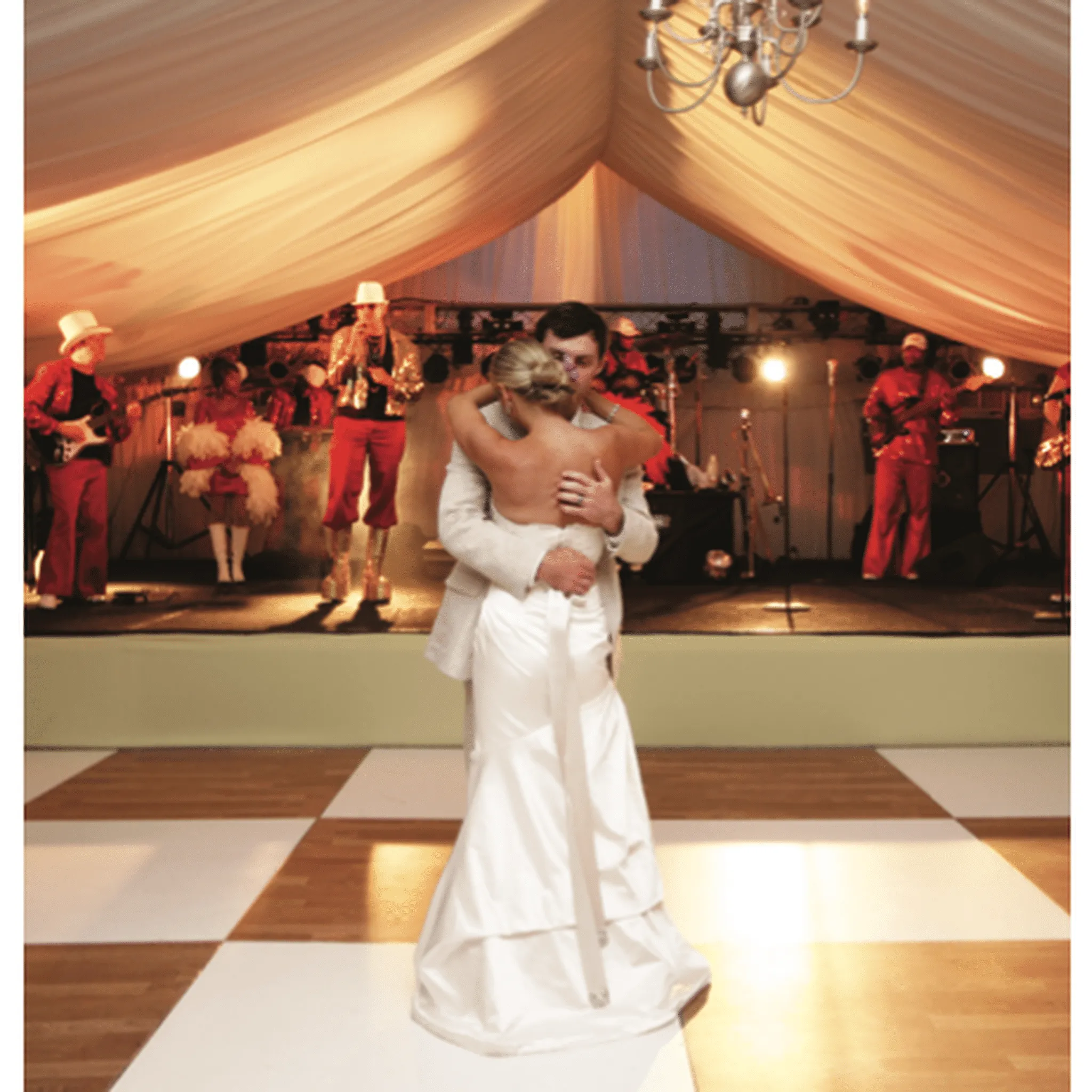 Black Laminate Portable Dance Floor - Subfloor Included