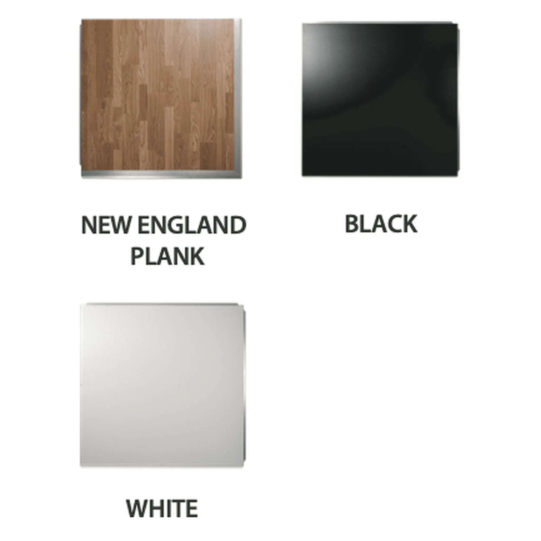Black Laminate Portable Dance Floor - Subfloor Included