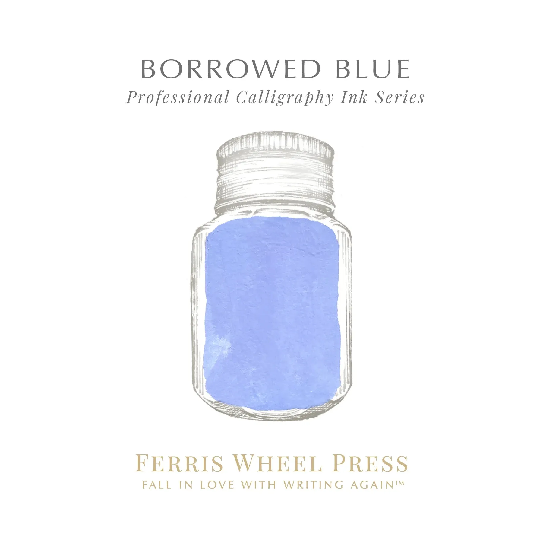 Borrowed Blue | Calligraphy Ink