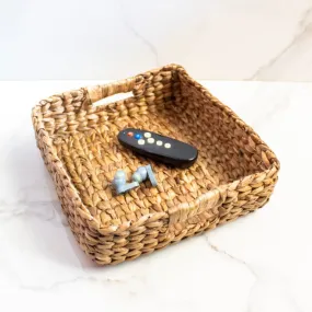 Boxy Water Hyacinth Snack Tray