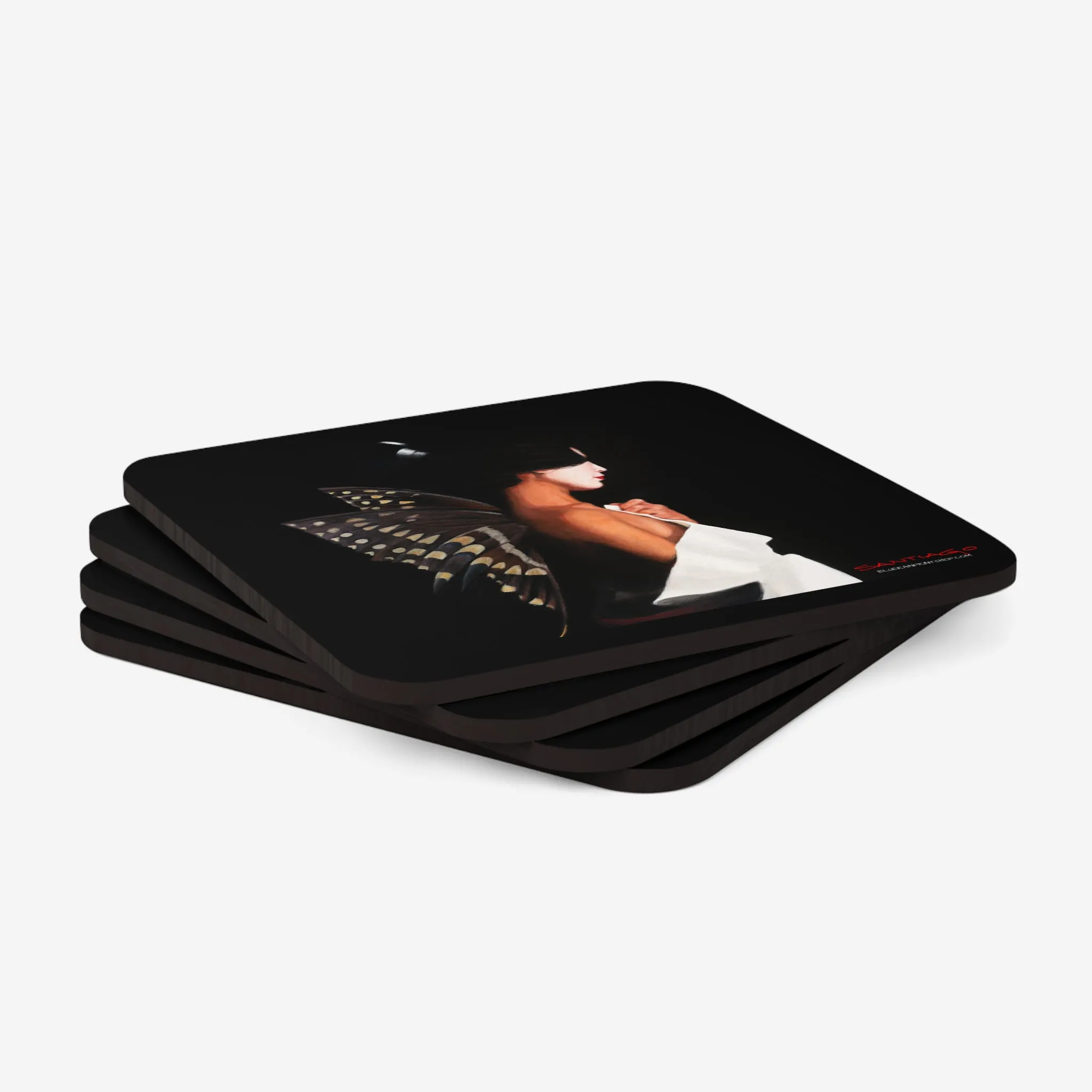 Butterfly Woman Coaster Set