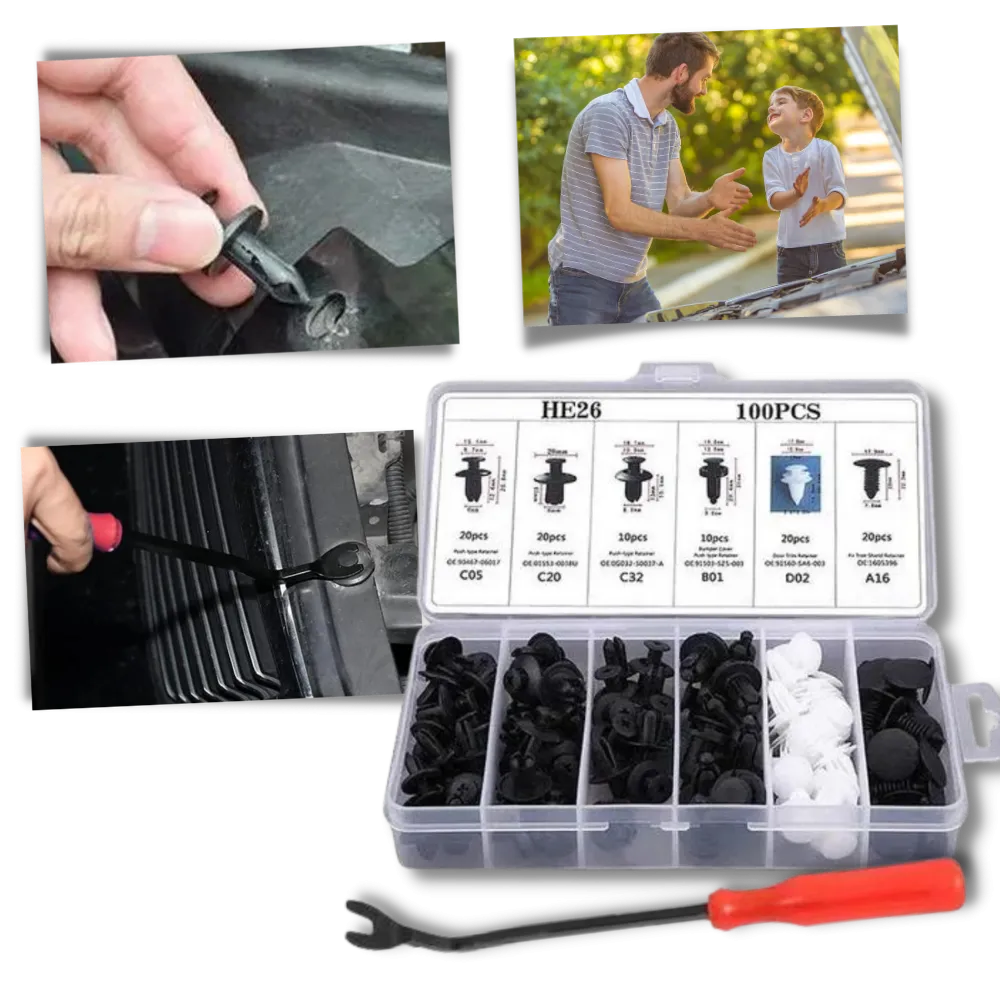 Car Door Panel Clip Set