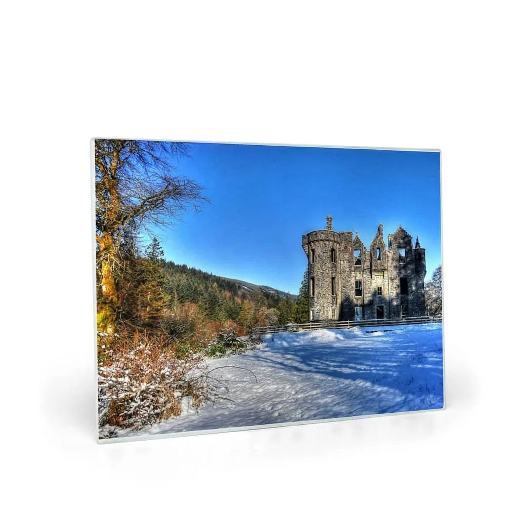 Castle in the Snow South Glass Cutting Boards