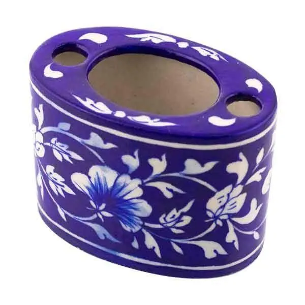 Ceramic Blue Bathroom Set