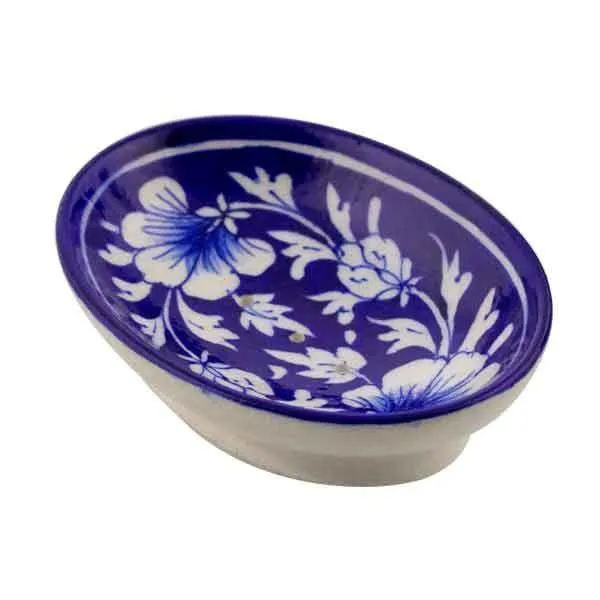 Ceramic Blue Bathroom Set