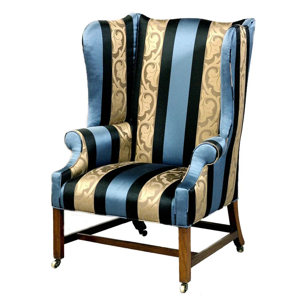 Chippendale Period Mahogany Wing Chair