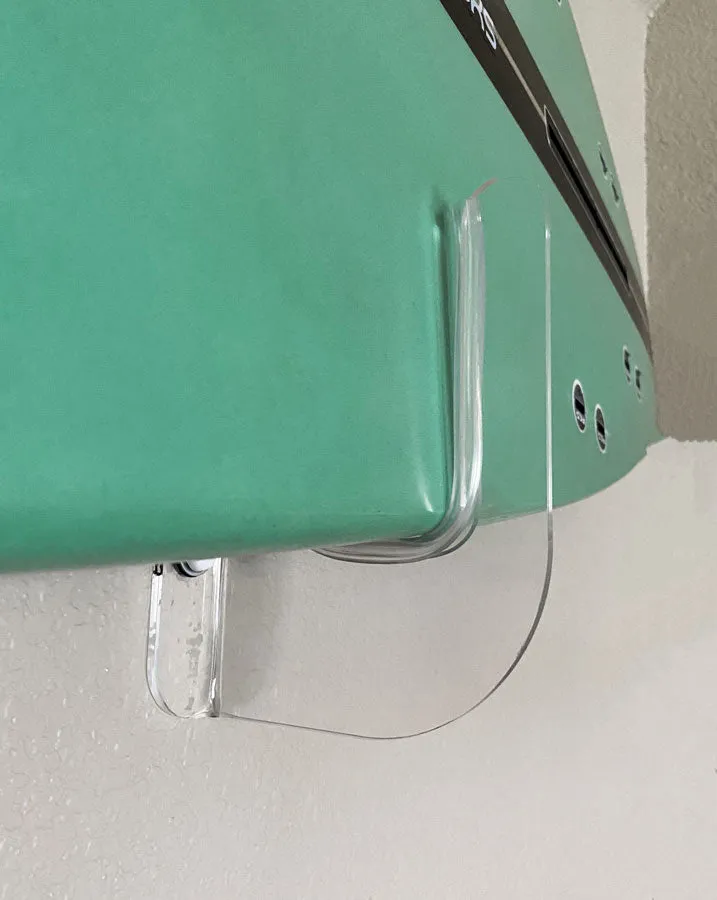 Clear Surfboard Wall Rack  | Flush To Wall