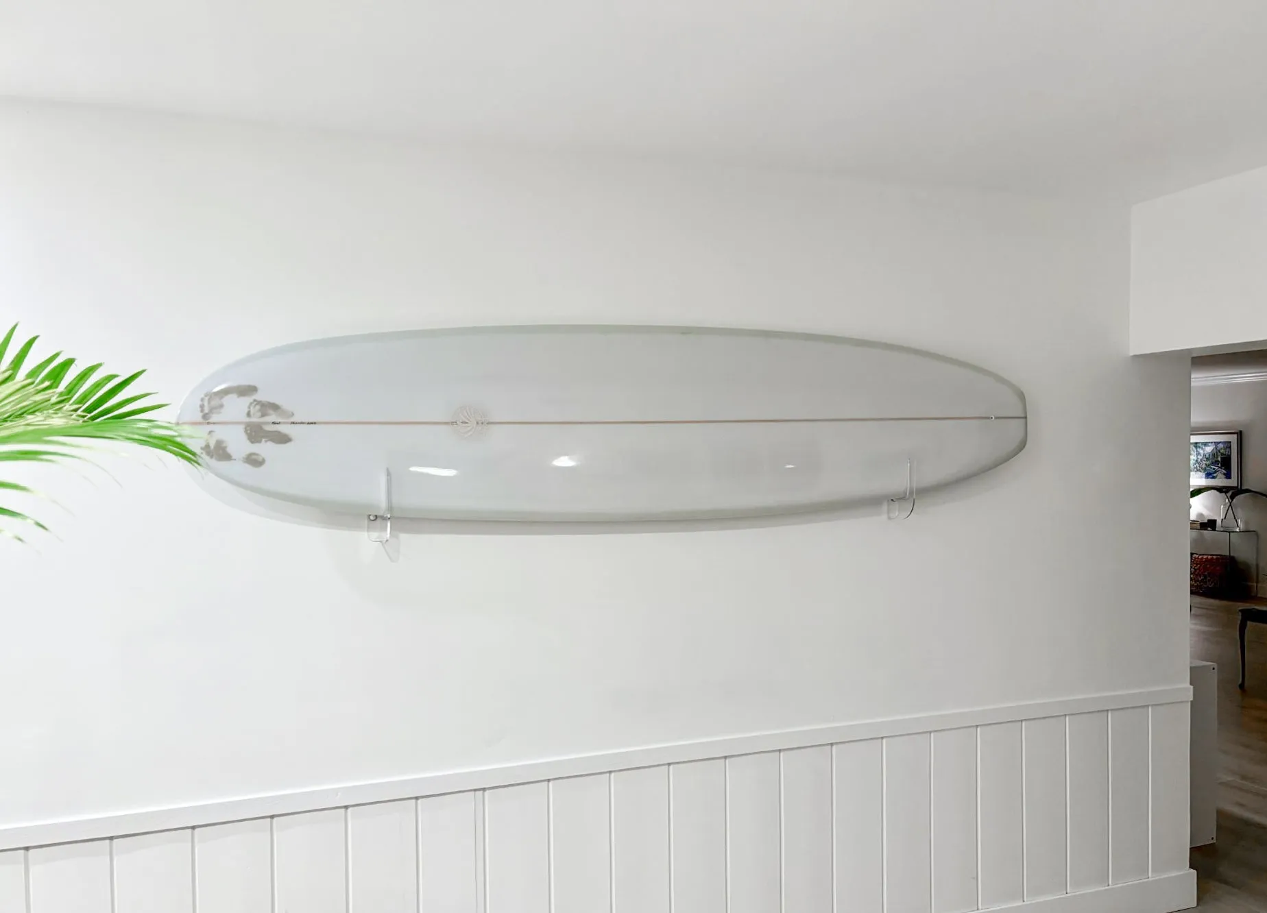 Clear Surfboard Wall Rack  | Flush To Wall