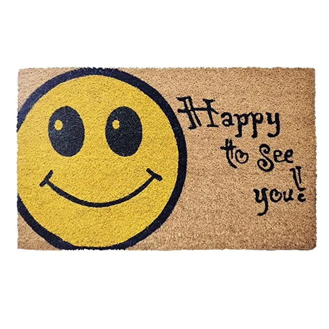 Coir Door Mat Multi Color for Main Entrance (45x75cm), Large