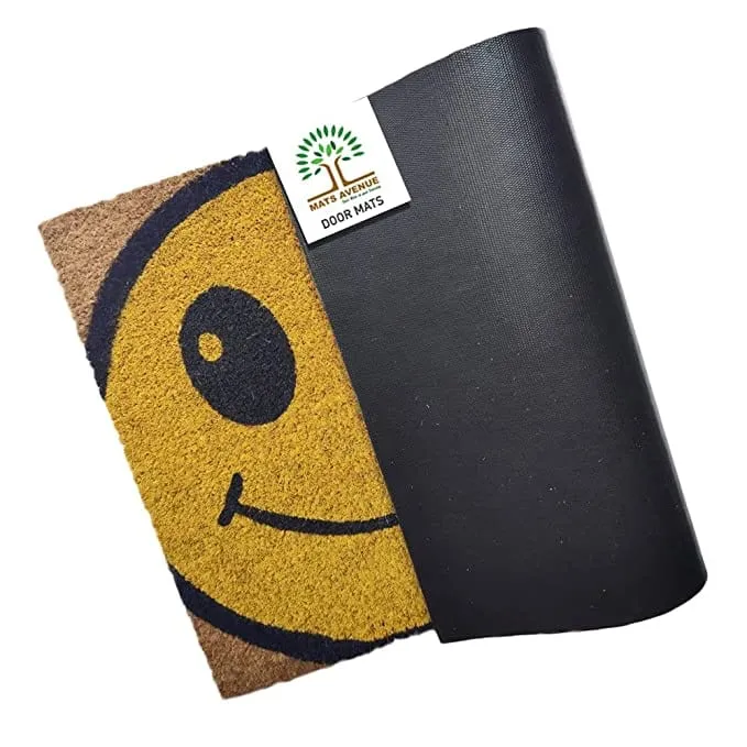 Coir Door Mat Multi Color for Main Entrance (45x75cm), Large