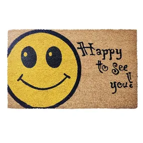 Coir Door Mat Multi Color for Main Entrance (45x75cm), Large