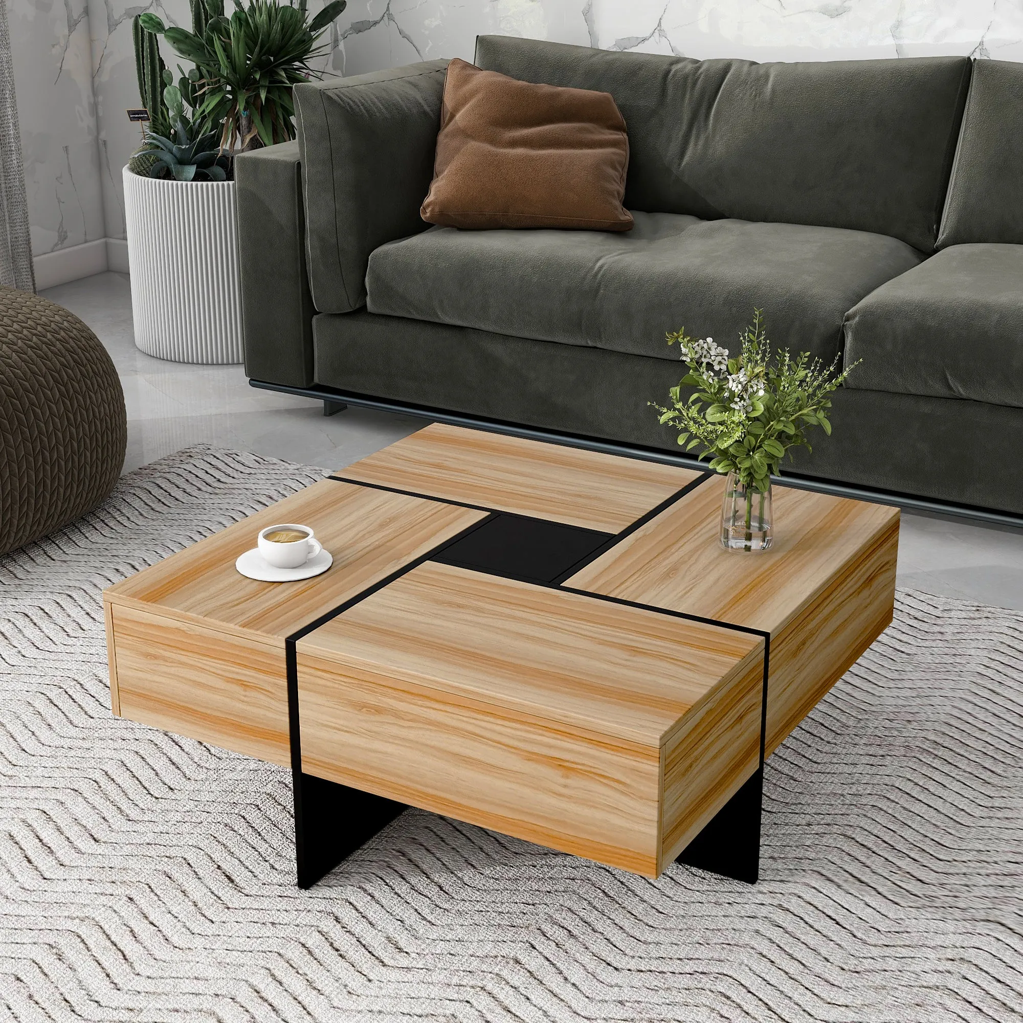 Cubid Storage Square Coffee Table