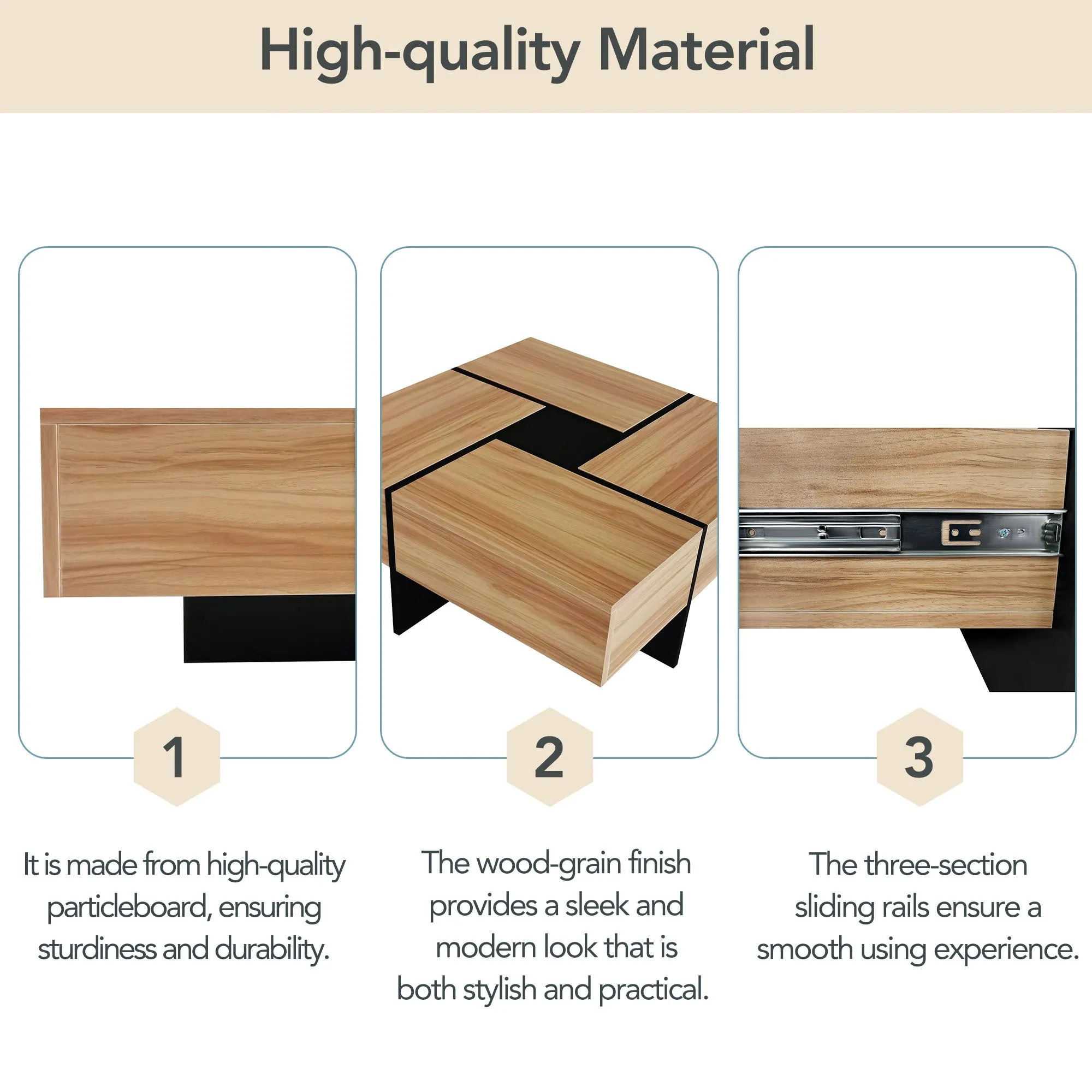 Cubid Storage Square Coffee Table