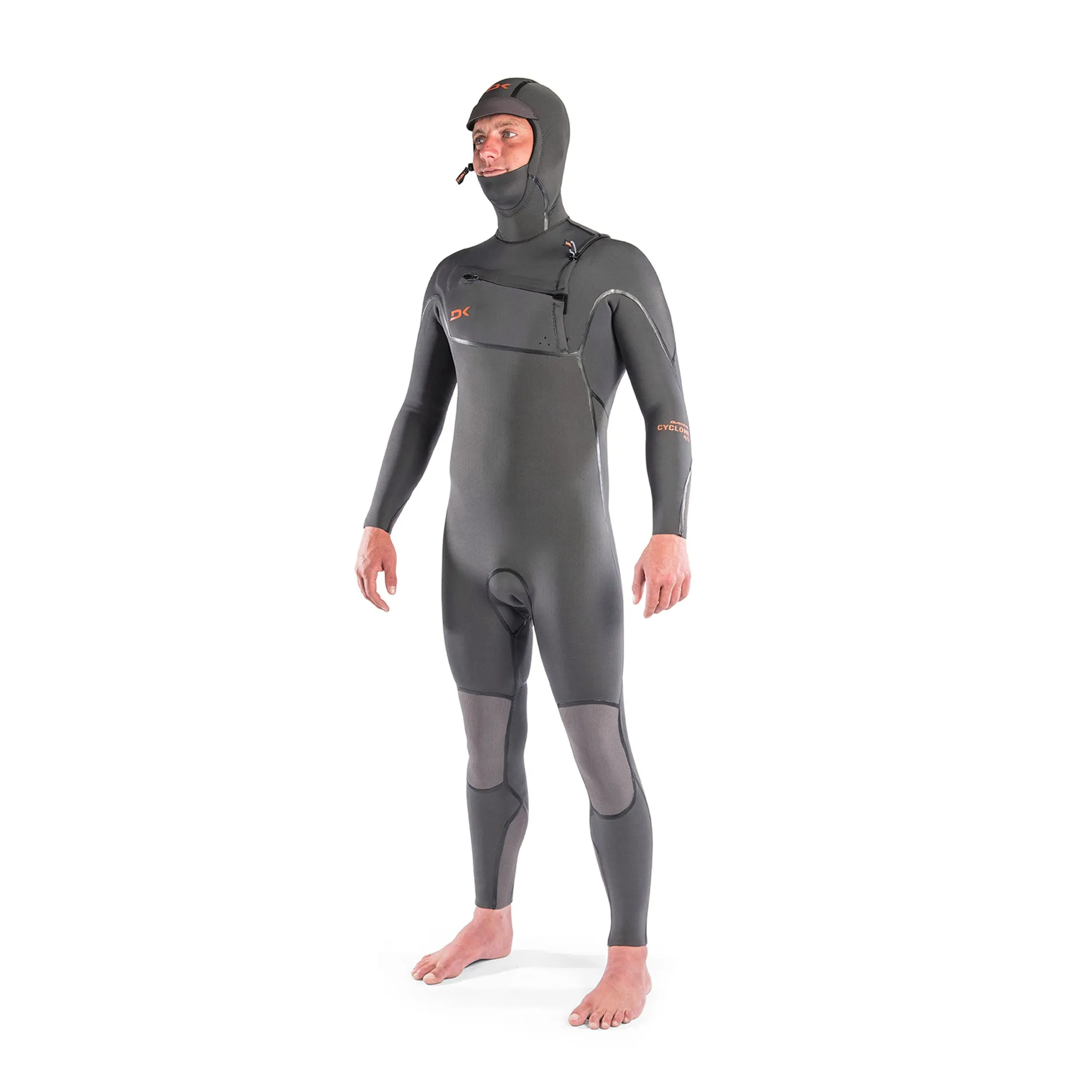 Cyclone Chest Zip Hooded Wetsuit 4/3mm - Men's