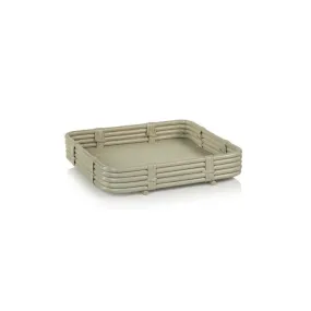 Danao 11.5" Long Rattan Serving Trays Set of 2