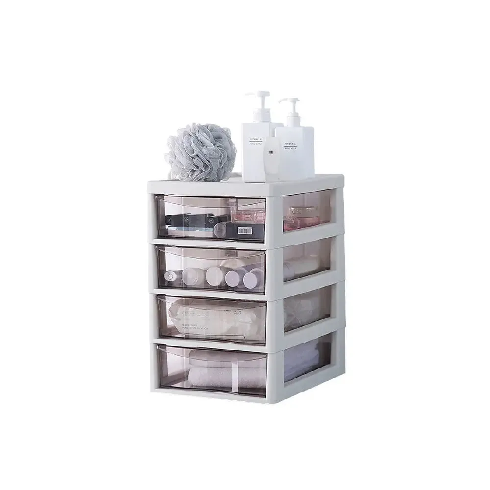 Desktop Organiser | Drawer 3 Tier | Drawer 4 Tier | Clear Tray | Office | Drawer Storage Box | File Storage Cabinet