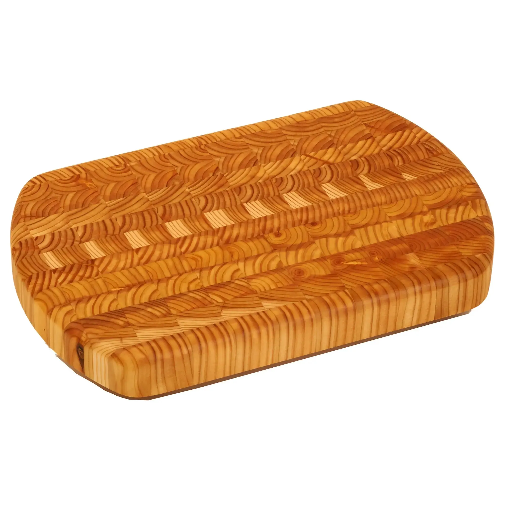 End Curve CEB End Grain Cutting Board by Larch Wood