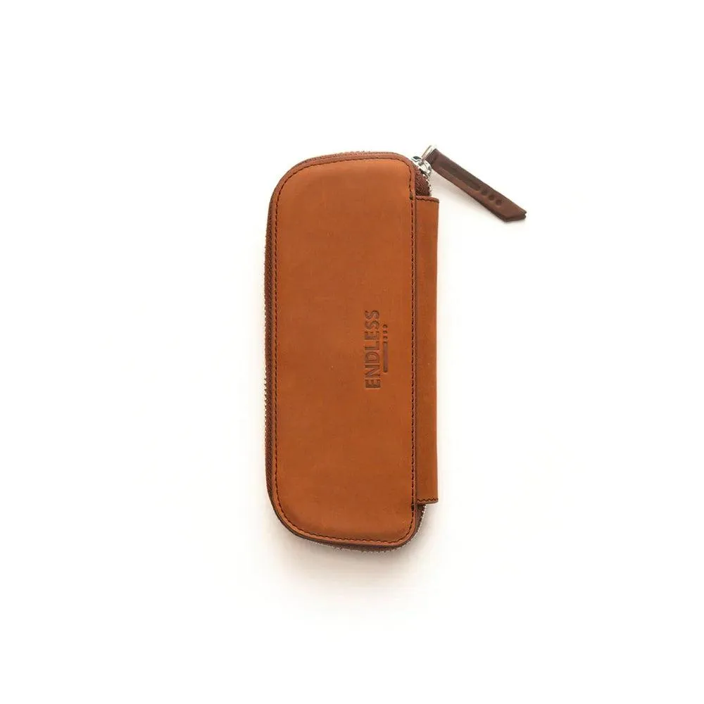 Endless Stationery Pen Case (2 Slots) - Companion Leather Pouch