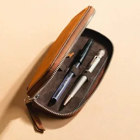 Endless Stationery Pen Case (2 Slots) - Companion Leather Pouch