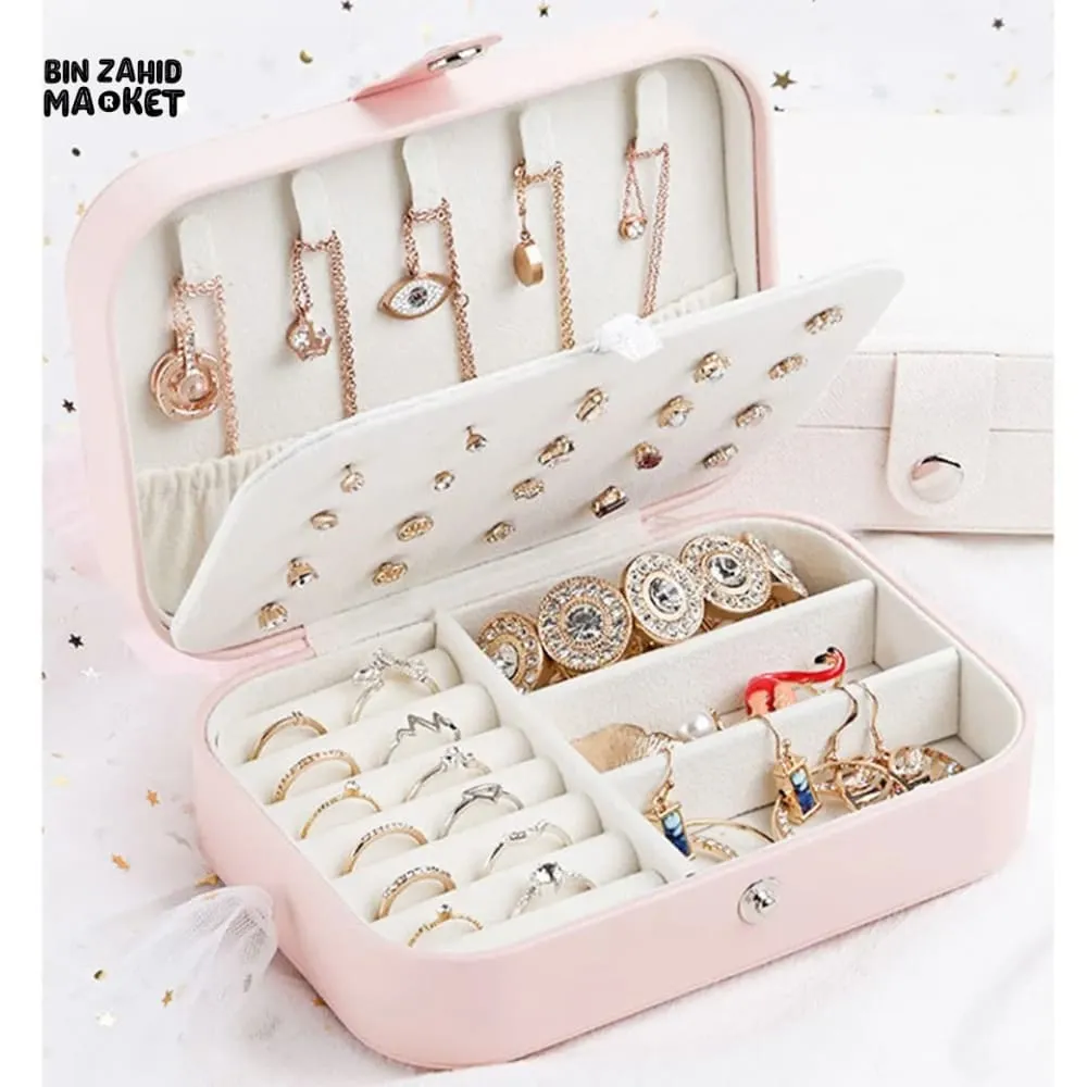 FAUX LEATHER JEWELRY ORGANIZER
