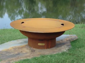 Fire Pit Art Saturn 41-inch Wood Burning Fire Pit - SAT