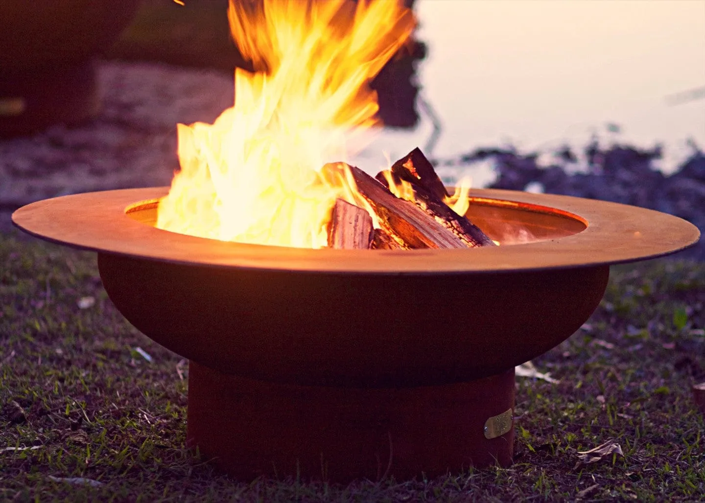 Fire Pit Art Saturn 41-inch Wood Burning Fire Pit - SAT