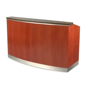 Forbes Industries 5771-5 30" Wood Veneer Mobile Bar - Avonite Top, Stainless Steel Work Surface
