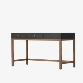 Four Hands Fiona Desk in Black Raffia