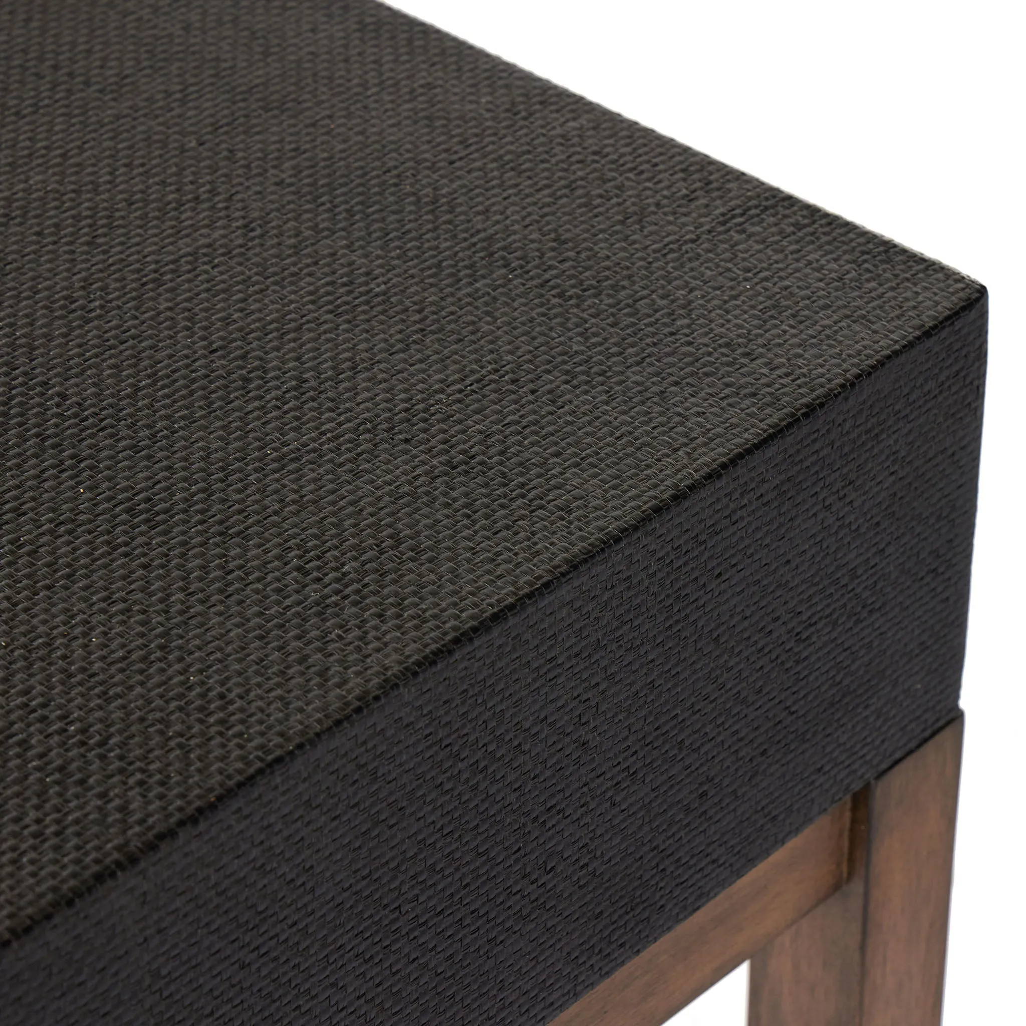 Four Hands Fiona Desk in Black Raffia