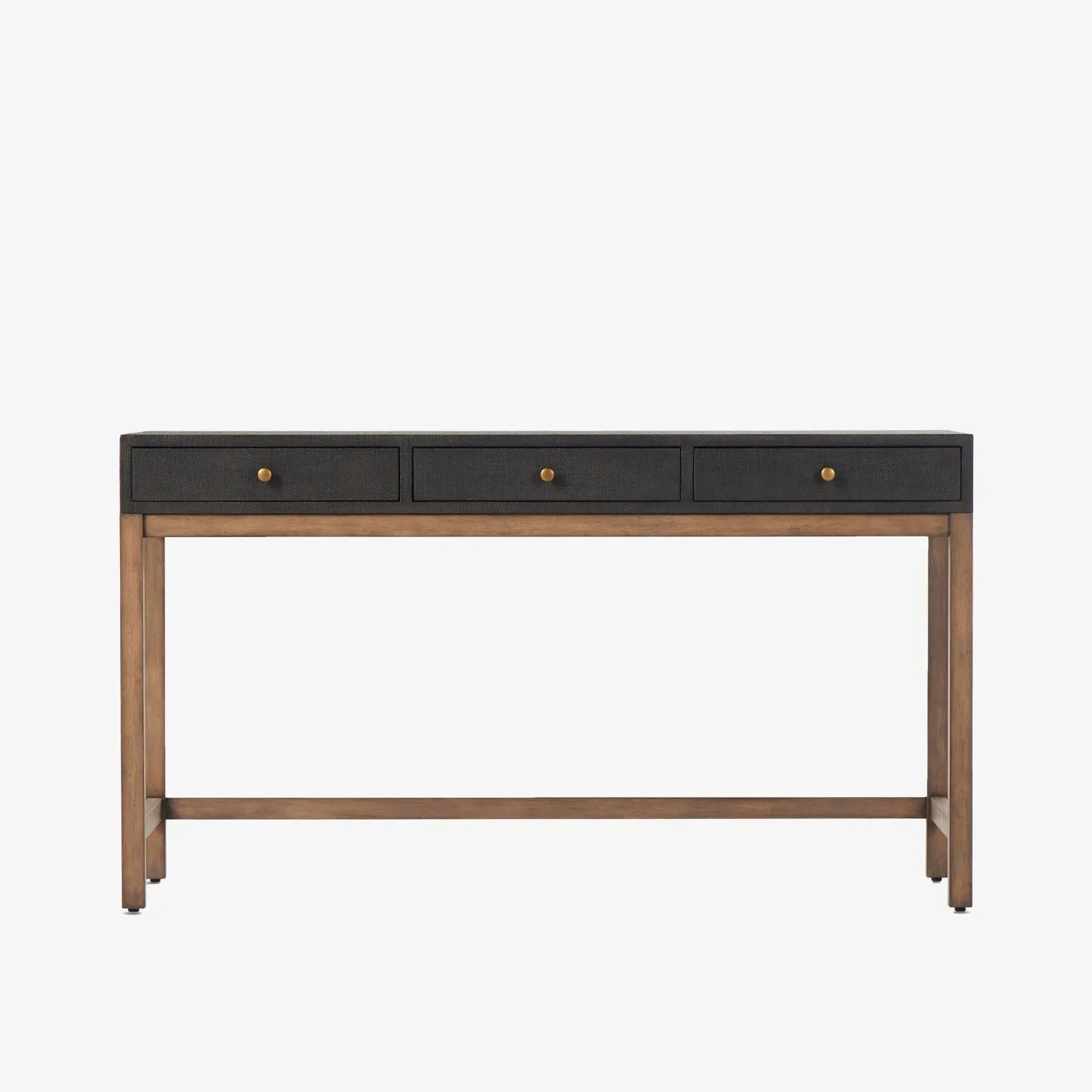 Four Hands Fiona Desk in Black Raffia