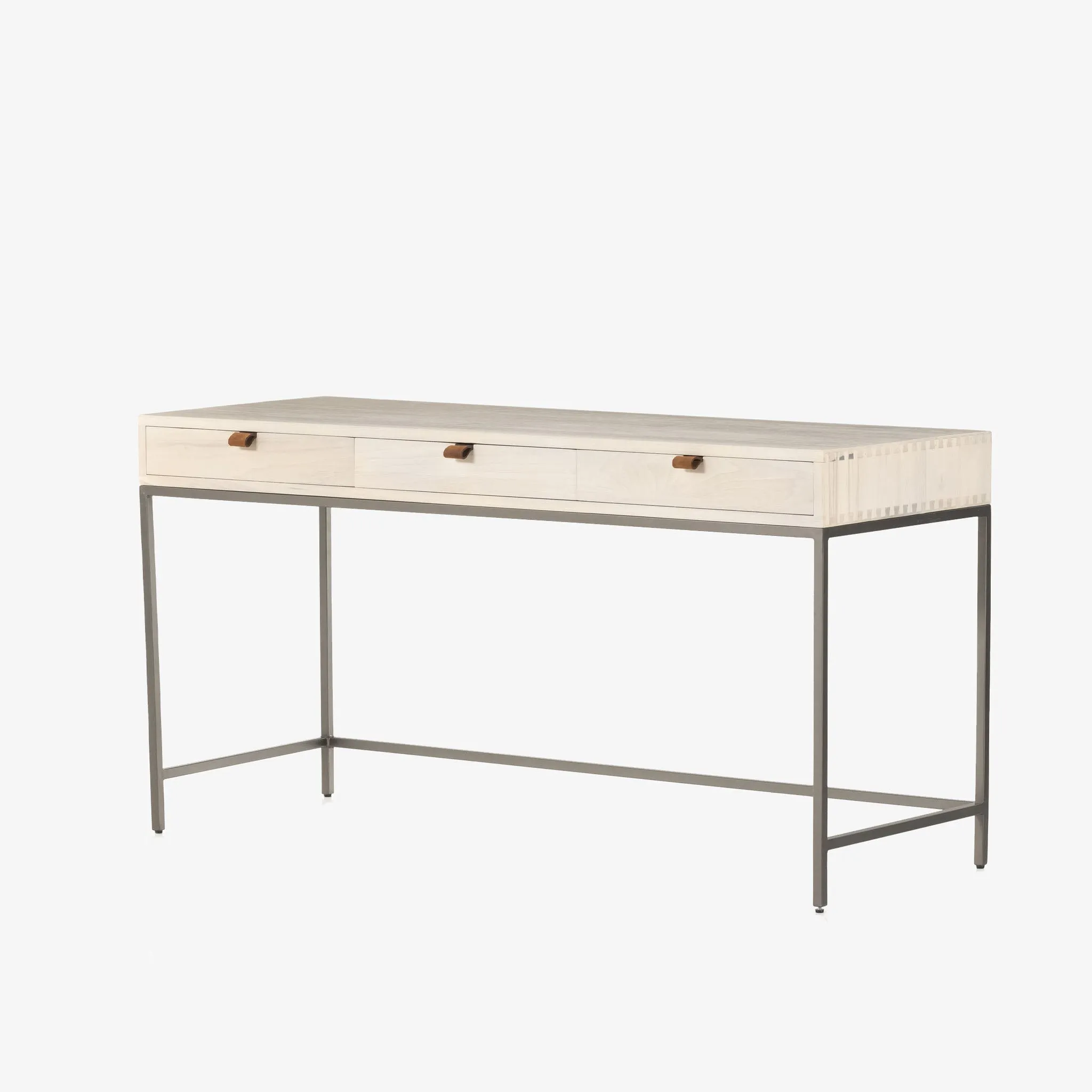 Four Hands Trey Modular Writing Desk in Dove Poplar